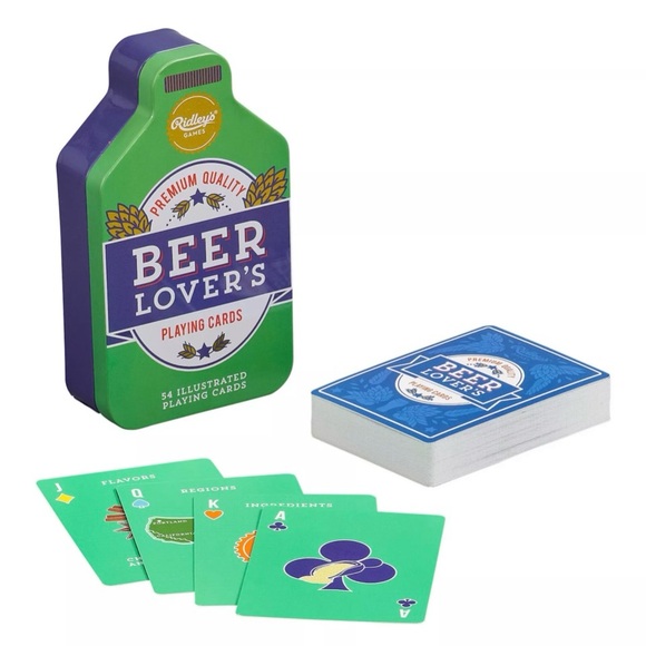 Beer Lover's Playing Cards - Green NWT - Picture 2 of 6
